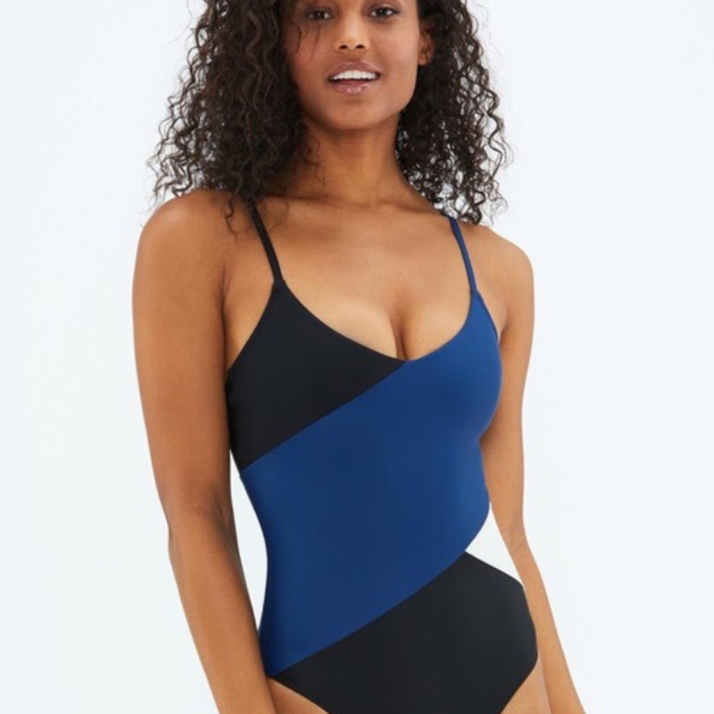 NWT SUMMERSALT "THE MARINA” COLORBLOCK ONE PIECE WOMEN’S SIZE 2